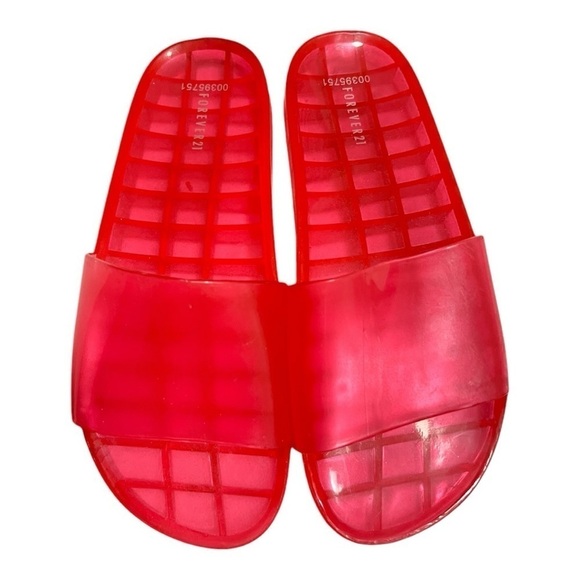 Forever 21 Shoes - Forever 21 Transparent Jelly Slides